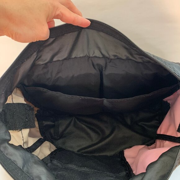 L.L. Bean Messenger Bag Pink, Tan, and Black - Picture 9 of 10